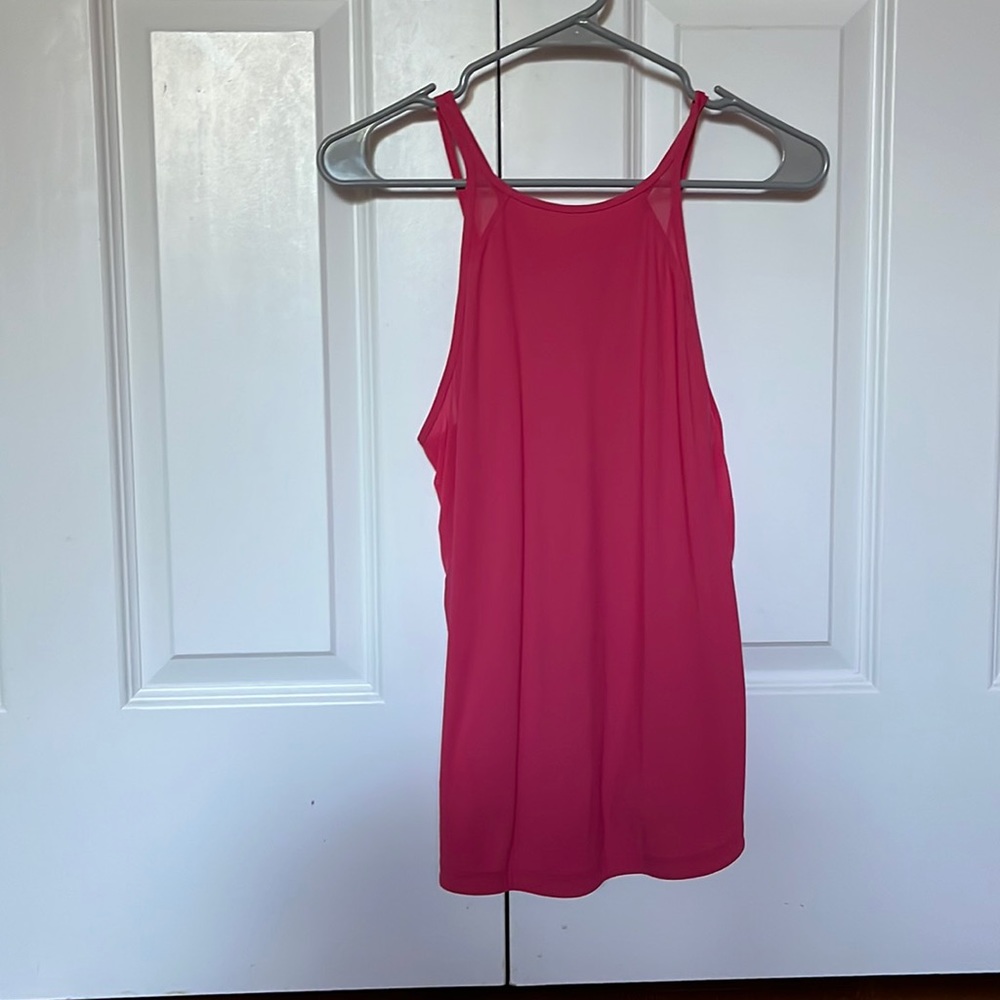 LULULEMON RUN OFF ROUTE TANK HEARTTHROB